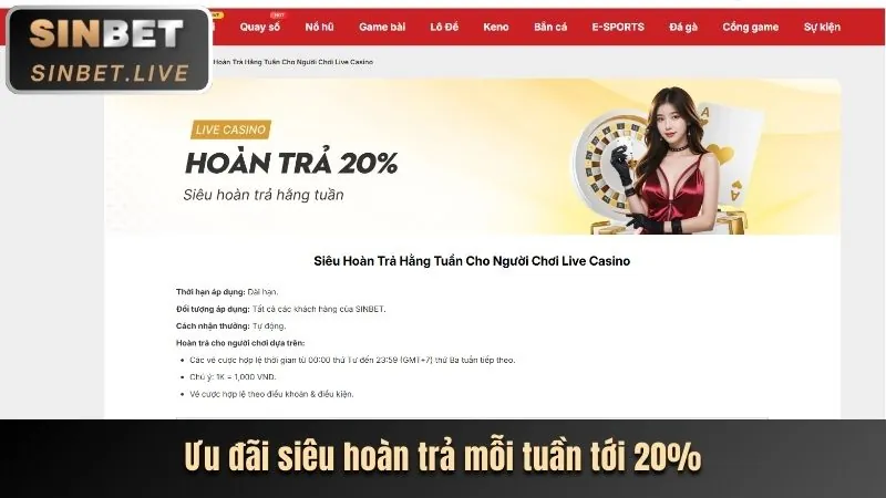 Màn hình hiển thị trang chủ Shbet5